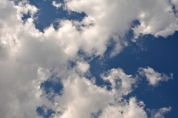 Sticker - Clouds in the blue sky .