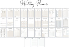 Weeding Planner And Organizer, Ready To Print, Wedding Planner Pages Bundle, Wedding Planning Book