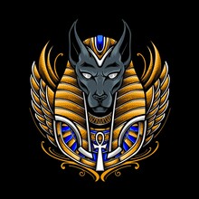 Anubis Egypt Vector Logo Illustration