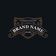 © Ahmad Taufiq - Flourish frame for label design, logo design, product quality design, brand logo design