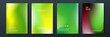 © SyahCreation - Blurred green backgrounds set with abstract gradient texture background with dynamic blurred effect. Templates for brochures, posters, banners, flyers and cards. Vector illustration.