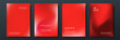 © SyahCreation - Blurred red backgrounds set with abstract gradient texture background with dynamic blurred effect. Templates for brochures, posters, banners, flyers and cards. Vector illustration.