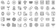 Set of thin line betting Icons. Vector illustration