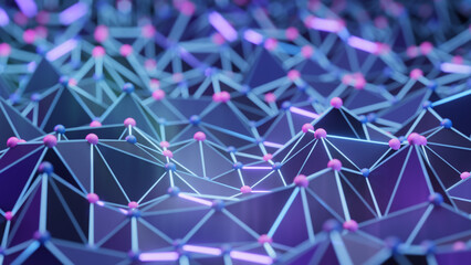 Wall Mural - abstract technology, science, crypto, ai models, or big data digital background. network connection 