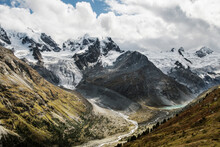 Mountain Landscape In Graubunden Switzerland