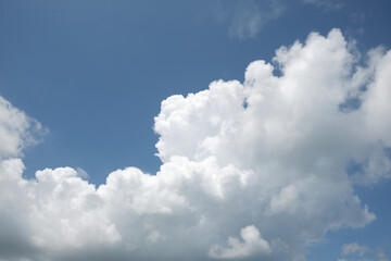 Wall Mural - blue sky and clouds . natural background .