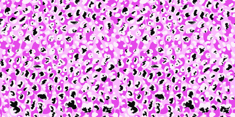 Poster - Leopard pattern. Seamless vector background. Trendy modern abstract art for textile, apparel, swimwear, wallpaper. Animal print design