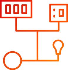 Canvas Print - Wiring Icon Style