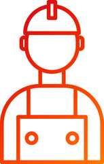 Poster - Electrician Icon Style