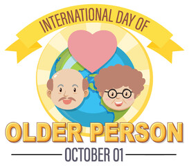 Sticker - International Day for Older Persons Poster