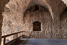 The Well-preserved  Remains Of The Yehiam Crusader Fortress At Kibbutz Yehiam, In Galilee, Northern Israel
