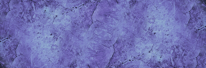 Wall Mural - Blue purple marble texture. Very Peri color. Close-up. Beautiful stone abstract background with space for design. Web banner. Wide. Panoramic.