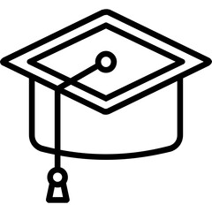 Sticker - Graduation Cap Icon