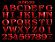 King 3D Alphabet - 3D illustration