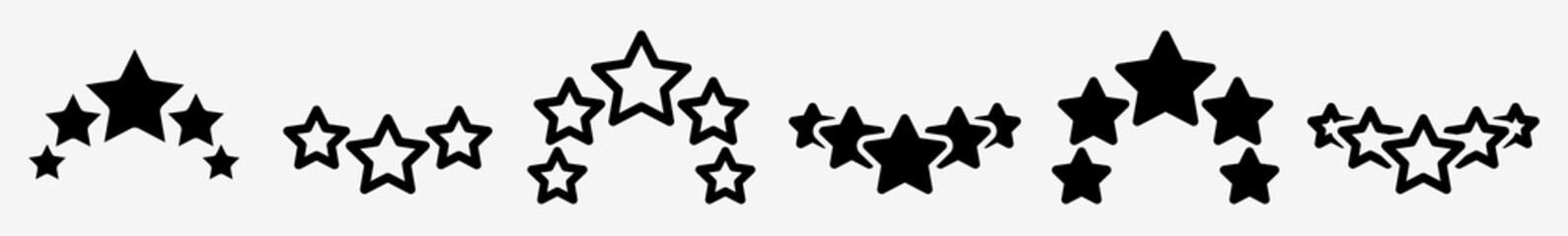 Wall Mural - 5 stars icon honor five stars set | 5 star icon frame five award vector illustration best logo | arc
