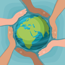 Diversity Hands Around The World