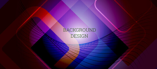 geometric abstract background. various geometric shapes. cover design, background, wallpaper. vector