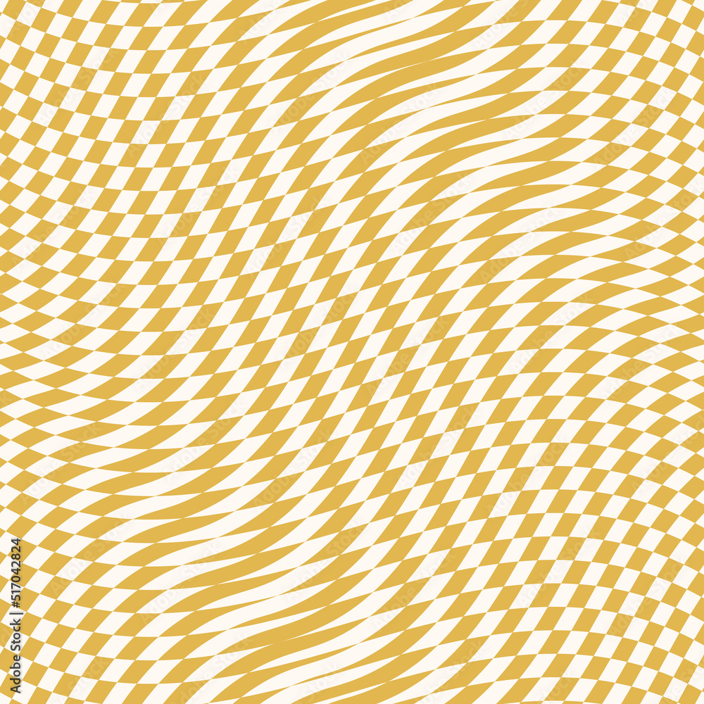 Vector seamless pattern with optical illusion effect. Simple abstract ...