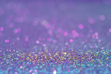 Wall Mural - pink rose, pink bokeh, circle abstract light background, pink rose shining lights, sparkling glitter