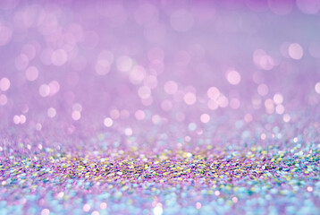 Wall Mural - pink rose, pink bokeh, circle abstract light background, pink rose shining lights, sparkling glitter