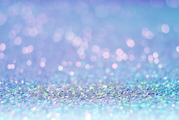 Wall Mural - defocused abstract background of blue sky color, blue bokeh, circle abstract light background, blue 