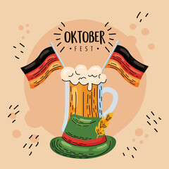 Poster - oktober fest celebration lettering