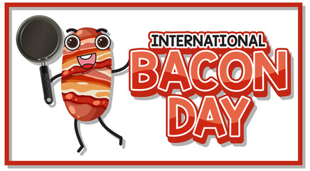 International bacon day poster design