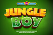© agungkreatif - jungle boy forest 3D Editable text Effect Style