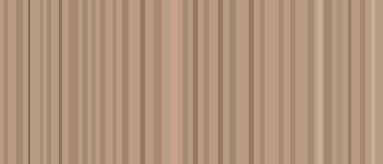 Wall Mural - Brown trend background panoramic wide, neutral striped wallpaper splash, abstract texture. Minimal template with lines for website, light gradient design, vector illustration.