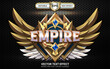 Empire Game Badge with Editable Text Effect
