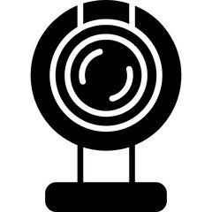 Canvas Print - Round Webcam Icon