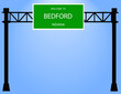 Vector Signage - Welcome to Bedford Indiana Over Hang