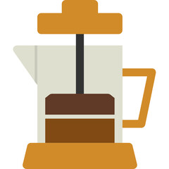 Canvas Print - Coffee Press Icon