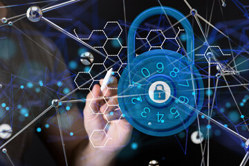 security data code digital in hand