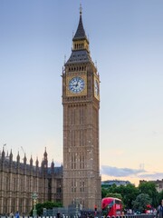 Sticker - View of the famous London Big Ben Tower against the blue sky