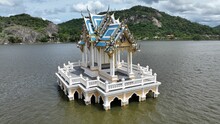 Thai Temple On The Lake Khao Tao In Hua Hin, Thailand