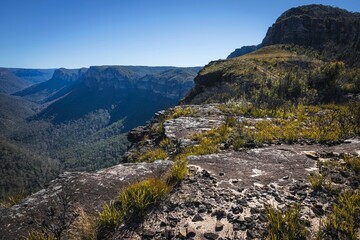 Wall Mural - View of the grose valley in blue mountains of Australia