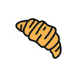 © Minur - Doodle croissant icon.