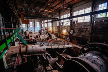 Old Mining Processing Plant. Ore-dressing Treatment With Classifiers