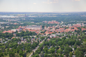 Sticker - Aerial view of the University of Colorado Boulder