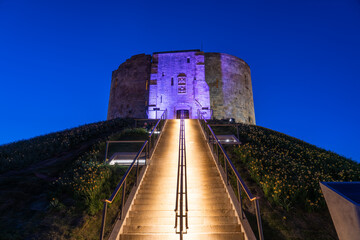 Poster - Castle of The city of York at dusk in United Kingdom. England