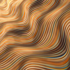 Wall Mural - abstract fractal background, computer-generated illustration.