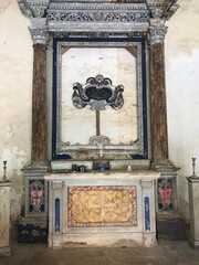 Wall Mural - Historic San Rocco chapel in the small rural village of Benabbio