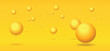 © Mykola - abstract 3d yellow background with bouncing balls