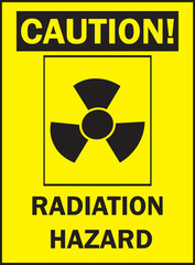 Poster - Radiation hazard warning sign