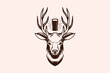 © vectorwithin - Deer Beer Head Vector Logo Design