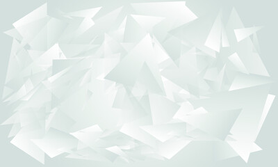 Sticker - abstract background in white and gray with triangles. vector illustration