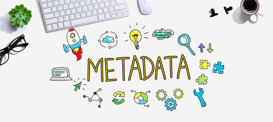 metadata with a computer keyboard