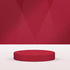 Poster - 3d background products minimal podium scene with geometric platform.