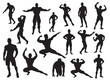 © Dava - Bodybuilder silhouettes